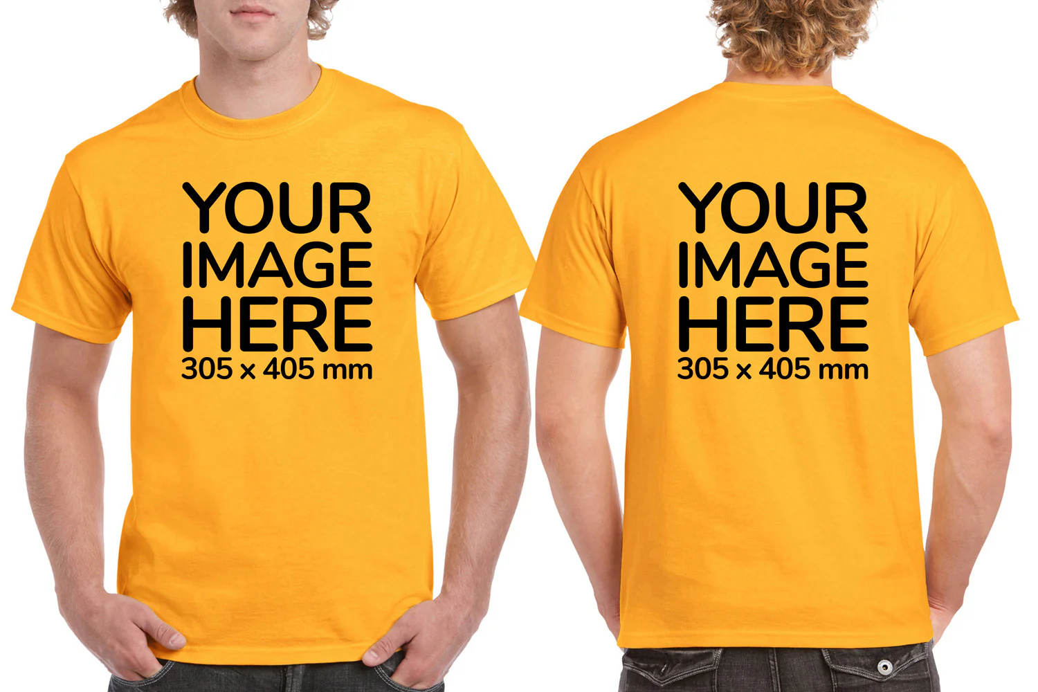 Men's T-Shirt - Front & Back - Image 2