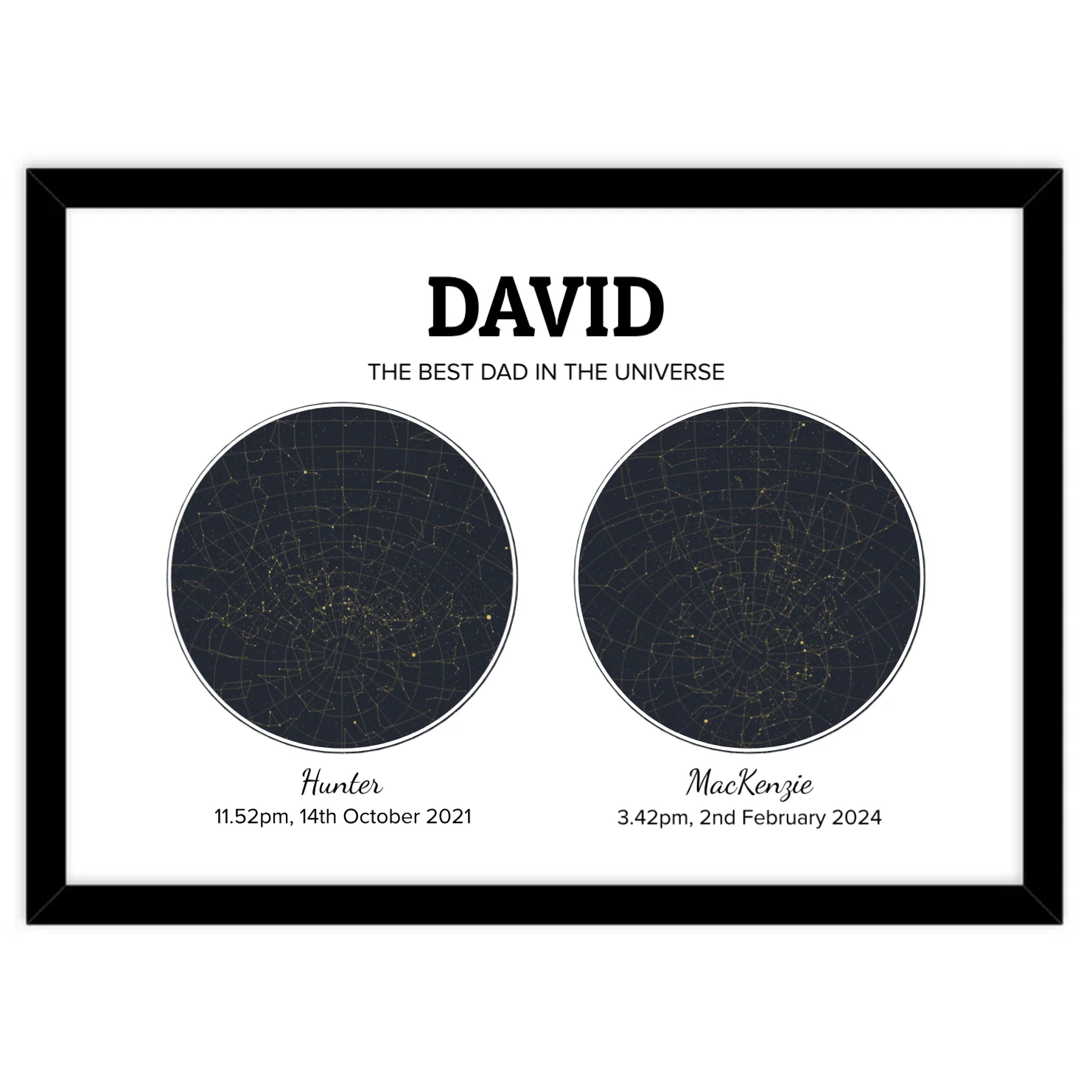 Custom Star Map - Double
