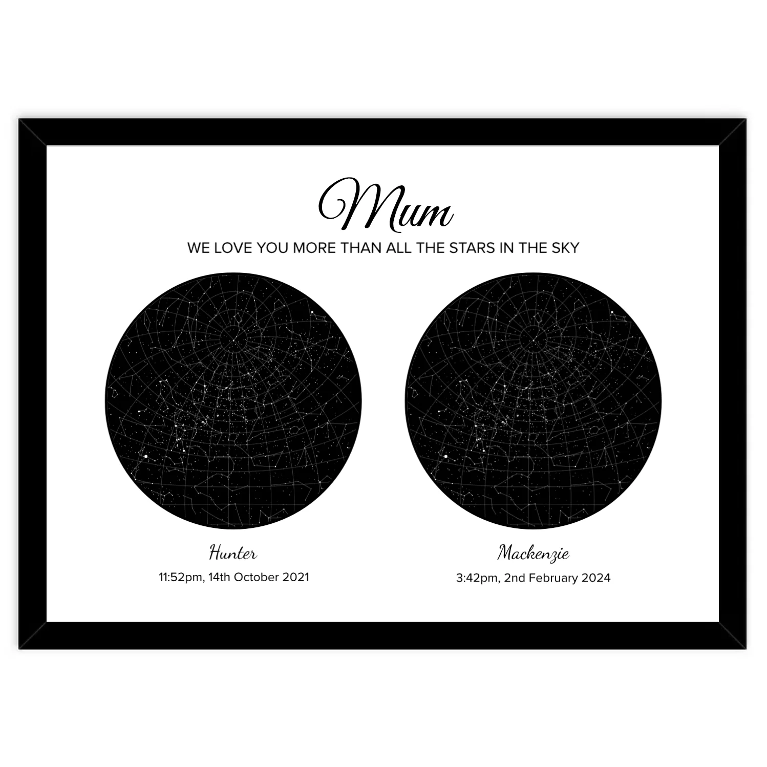 Custom Star Map - Double - Image 2