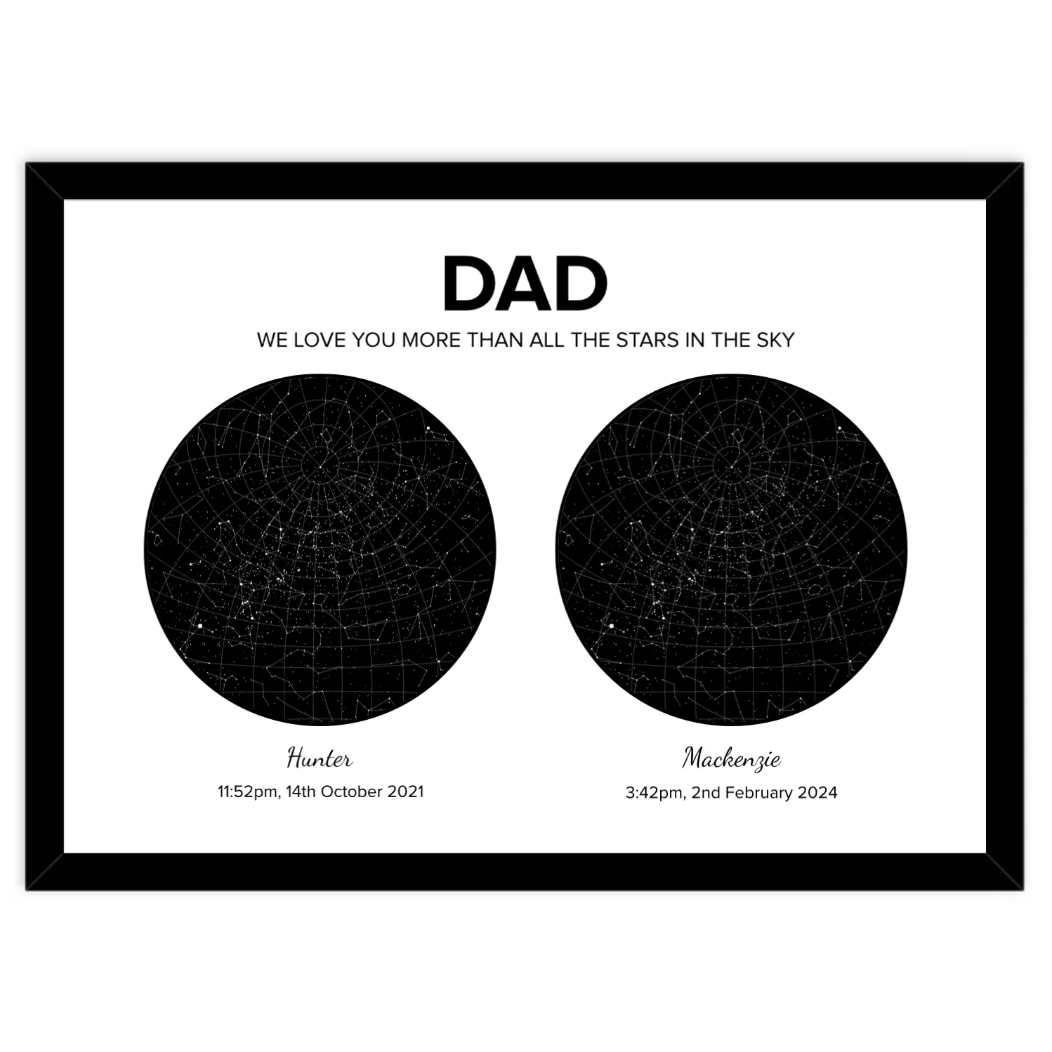 Custom Star Map - Double - Image 3